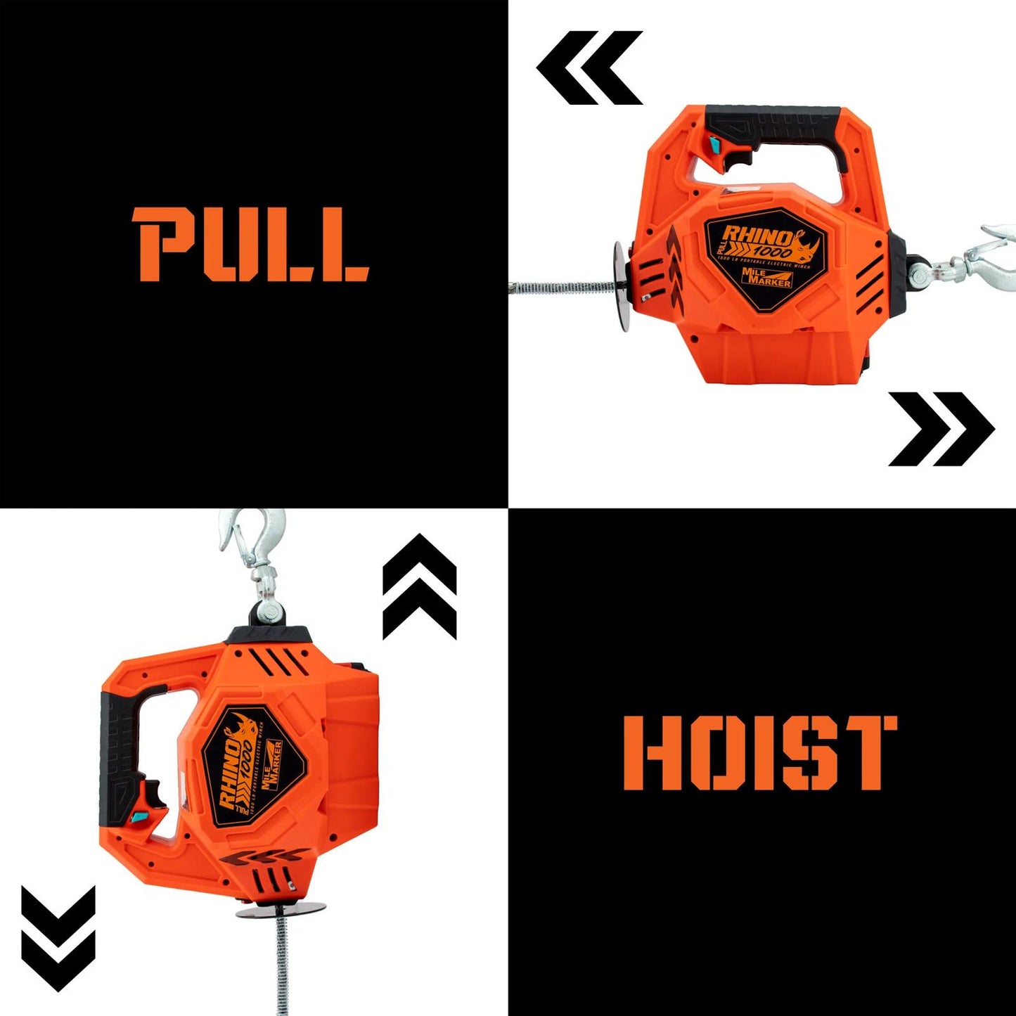 Mile Marker Rhino Pull 1000 Portable Electric Winches 71-1000