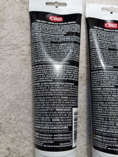 2 Pack CRC 402508 Trans-X Posi-Trac Limited Slip Gear Oil Additive 7oz