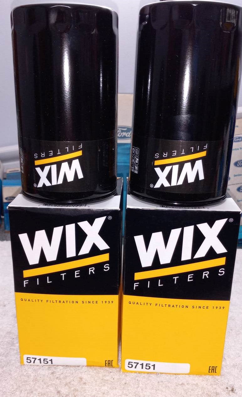 Two Pack of Ford Super Duty 6.7 L Powerstroke Diesel Oil Filters Wix 57151