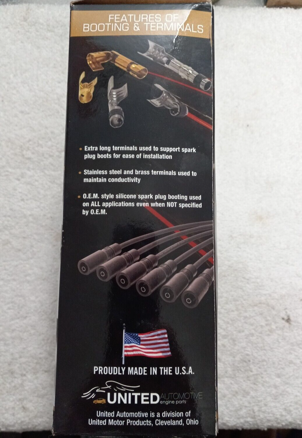 1949-1953 Ford Mercury Flathead V8 239 255 Spark Plug Wire Set Made in the USA