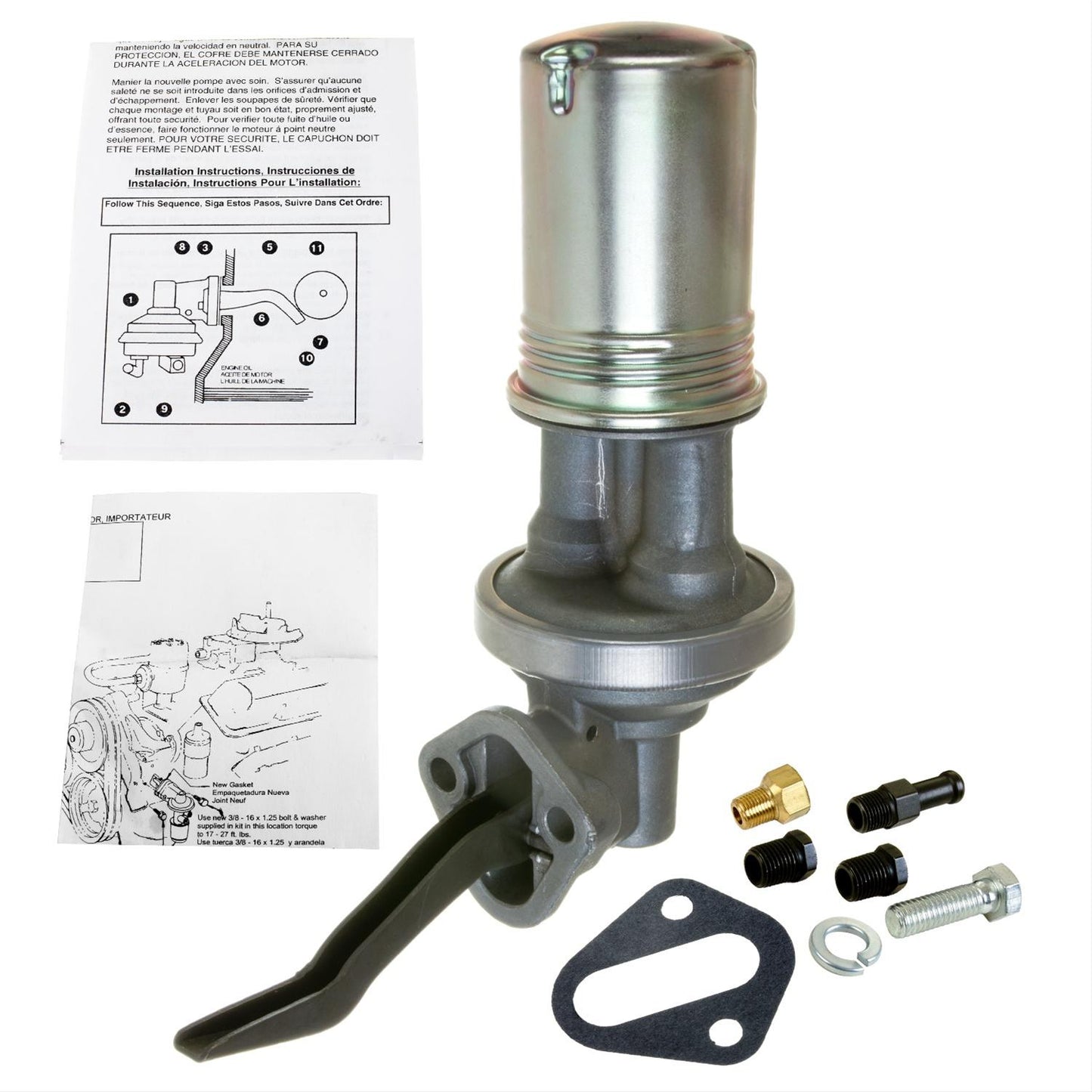 New Delphi MF0063 Mechanical Fuel Pump 1958-73 Ford Mercury 272 292 312 360 390 428 Replaces Carter M4008