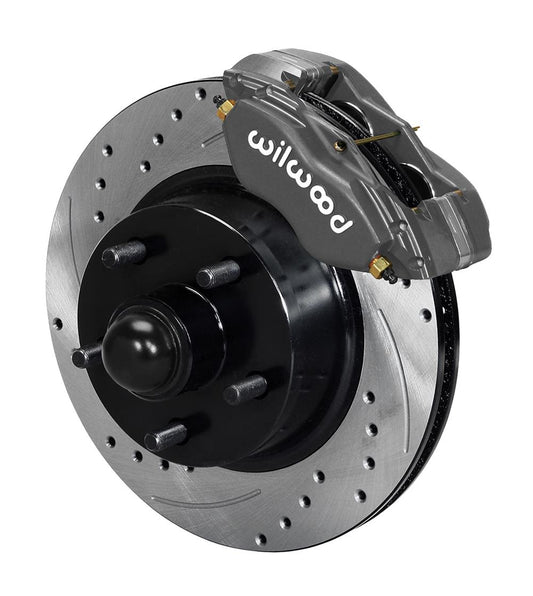 Wilwood 140-13476-D Drilled and Slotted Rotor Forged Front Disc Brake Kit Ford Cars 1964-69